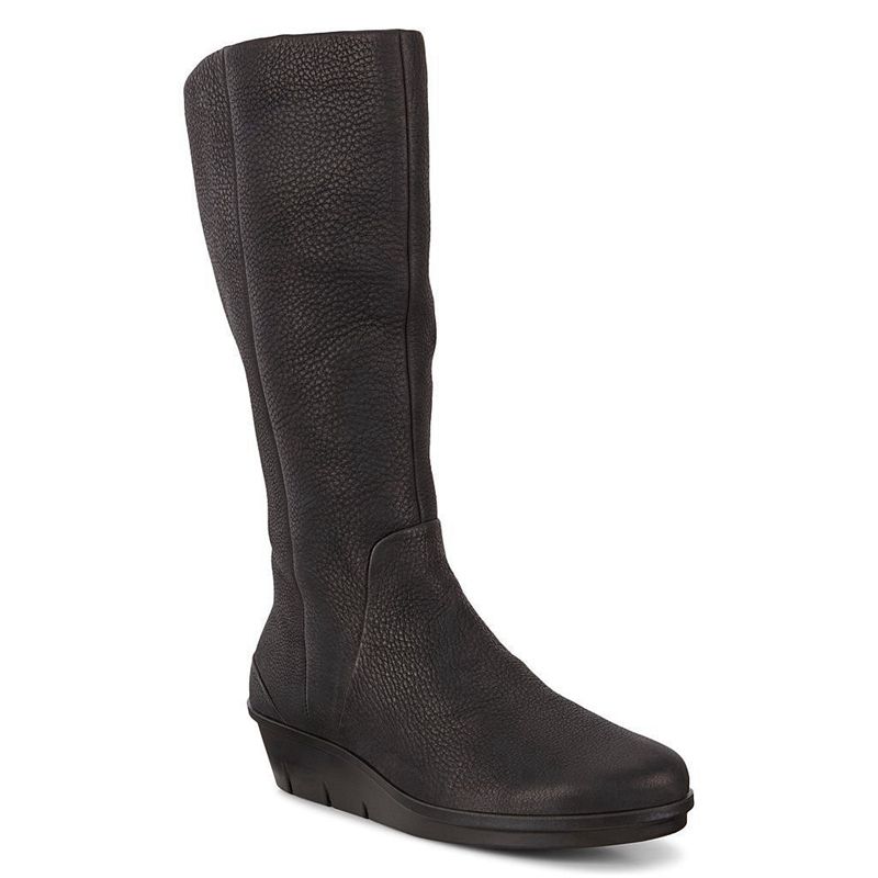 Women Boots Ecco Skyler - Heels Black - India HIURAM781